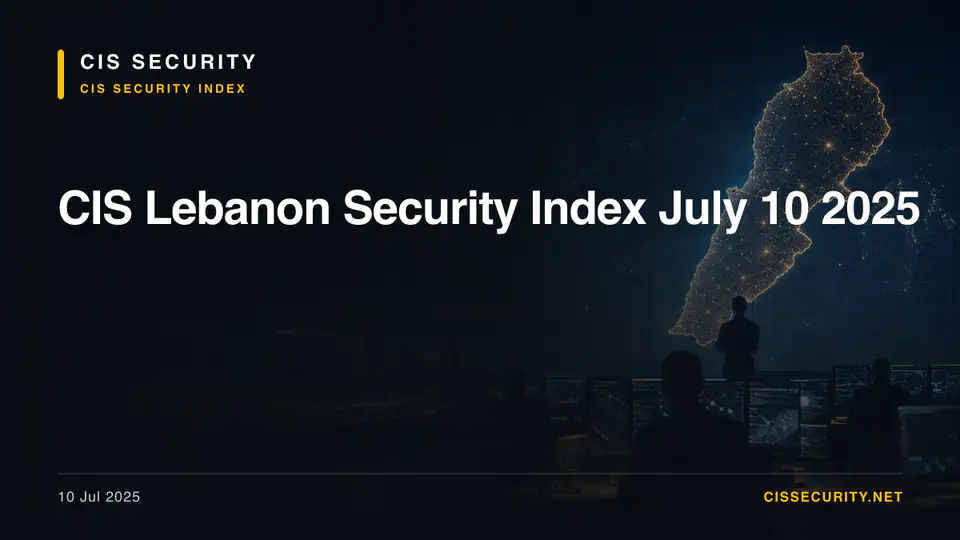 CIS Lebanon Security Index July 10 2025 — CIS Security