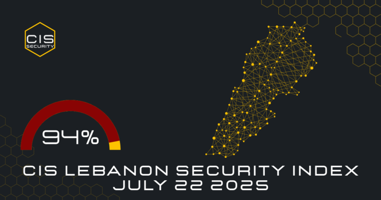 CIS LEBANON SECURITY INDEX JULY 22 2025