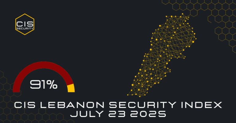 CIS LEBANON SECURITY INDEX JULY 23 2025