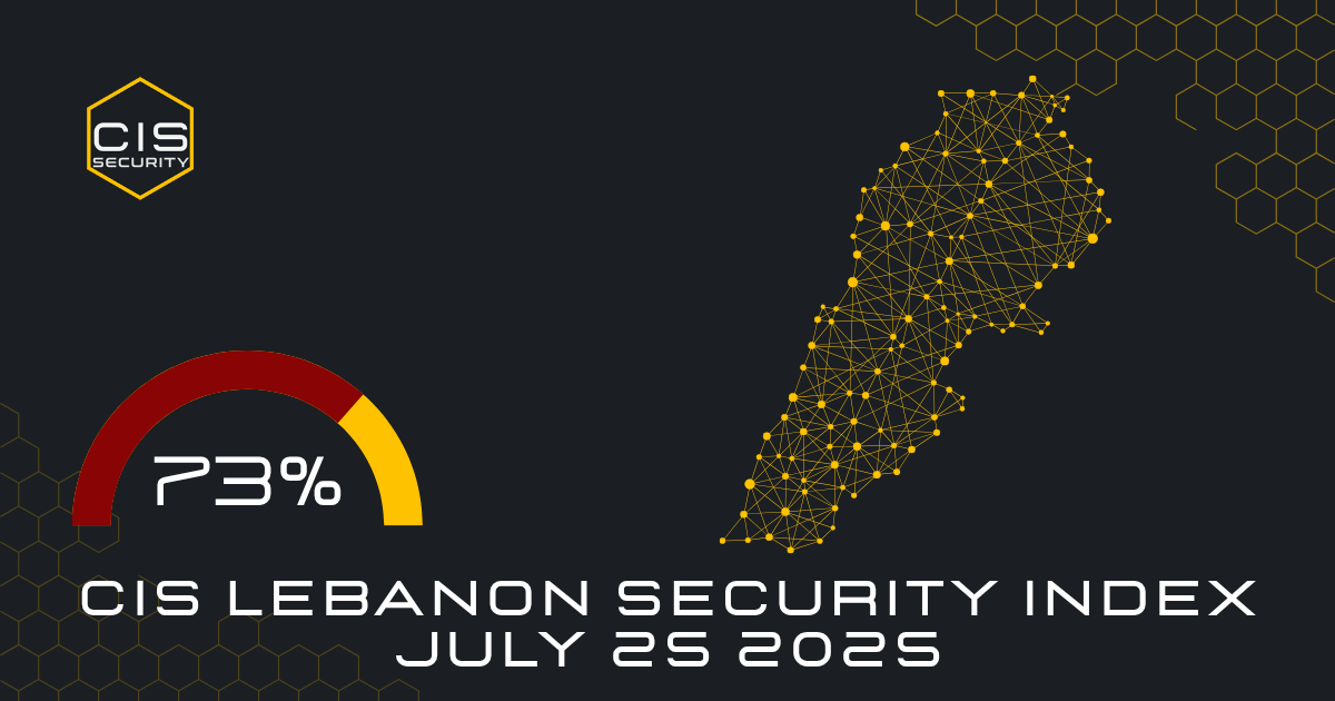 LEBANON SECURITY INDEX July 25 2025